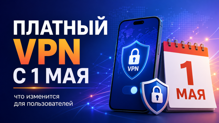 Платный VPN с 1 мая 2026 года