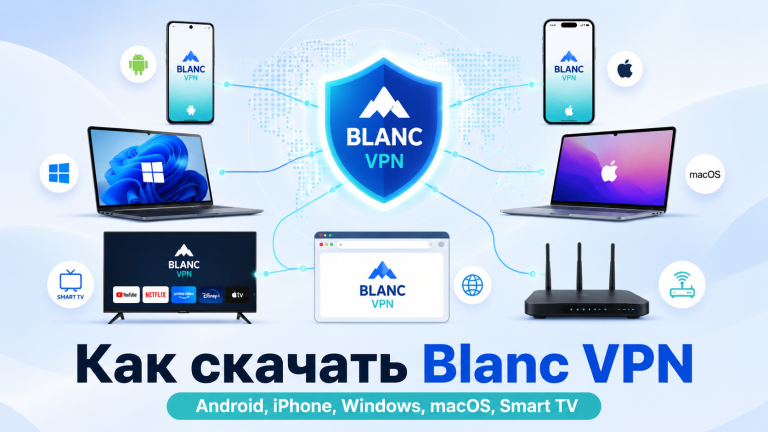 Как скачать Blanc VPN на Android, iPhone, Windows, macOS и другие устройства
